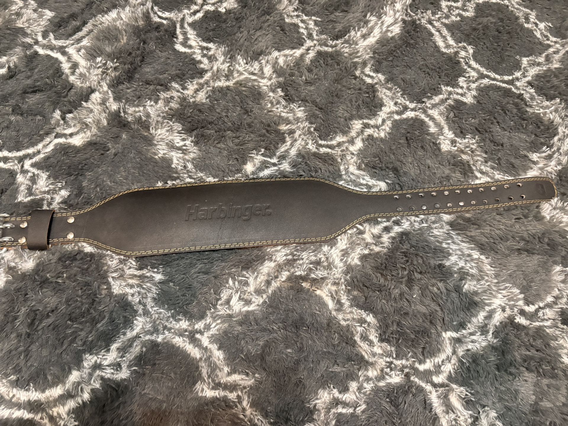 Harbinger 4" Padded Leather Weight Lifting Belt