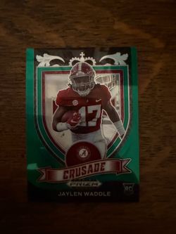 2021 Panini Prizm Draft Picks - Crusade Jaylen Waddle #169 Green Wave Prizm (RC)