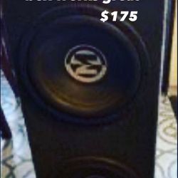 212 inch subwoofer with box