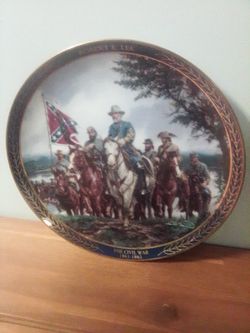 Robert E Lee  / The Civil War Collectable Porcelain Plate Vintage