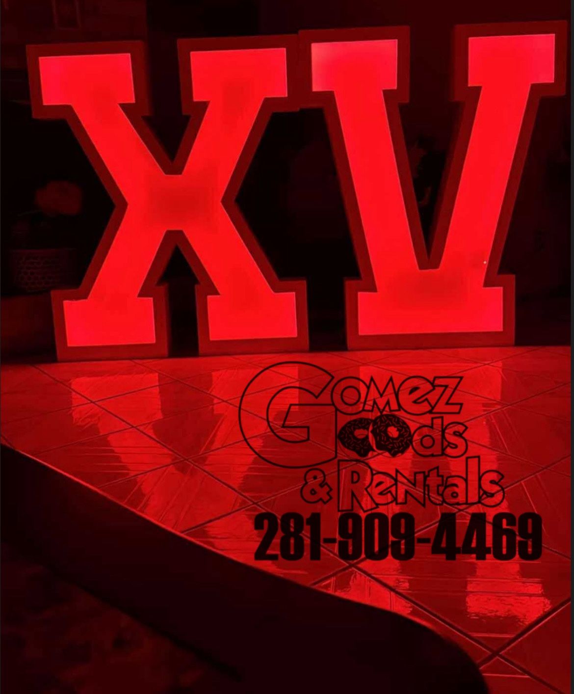 XV marquee Letters