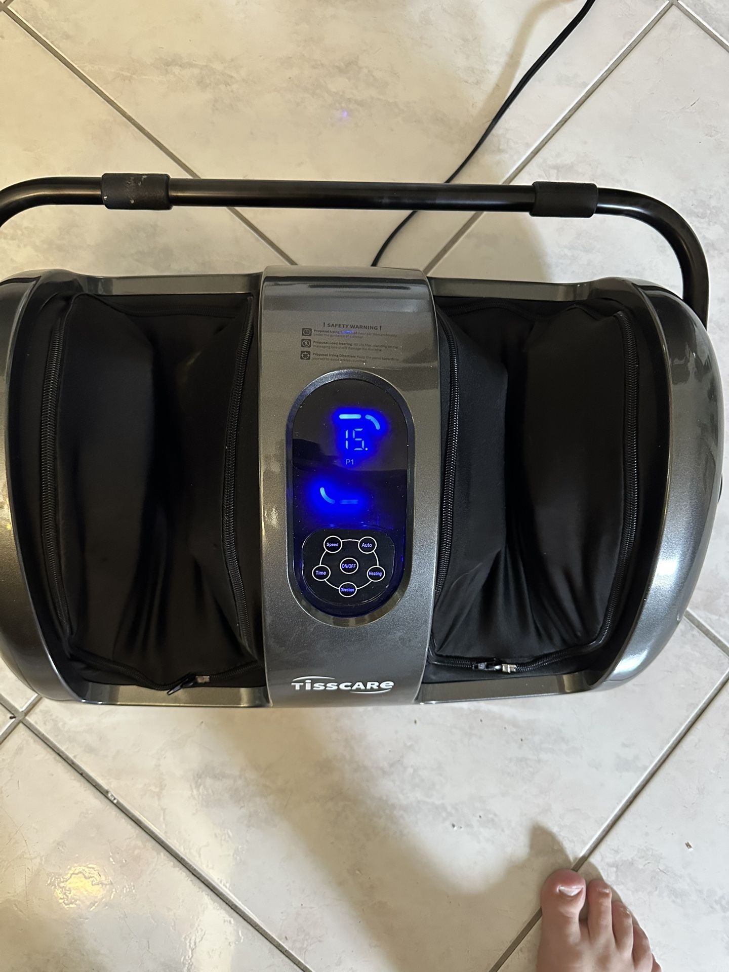 NEW TISSCARE Foot/Calf Massager with Heat, FSA HSA Eligible, Shiatsu /Plantar Fasciitis,