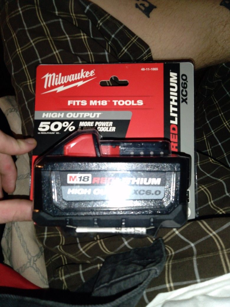 Milwaukee M18 6.0 Battery Brand New