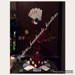 Casino theme centerpieces