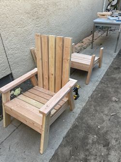 Large Wooden 2x4 Chairs.STURDY!