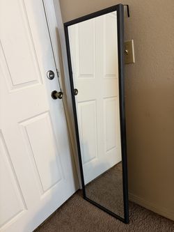 hanging door mirror