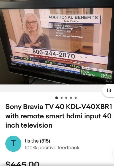 40 Inch Sony Flat screen OBO