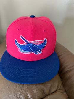 Tampa Bay Rays Fitted Hat Pink and Blue (New)
