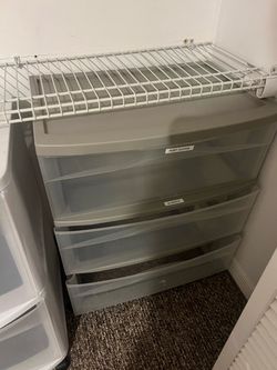 Plastic 3-Drawer Storage Cart