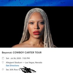 Beyoncé Cowboy Carter Las Vegas Tickets! 