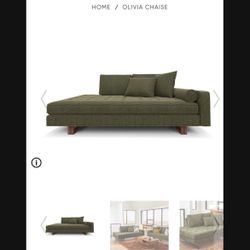 Scandinavian Design Olivia Chaise Sofa