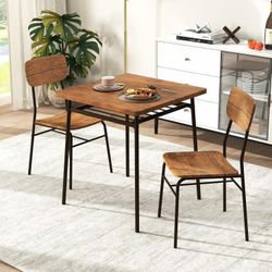 Dining table and 2 chairs