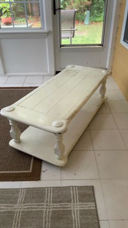 Art project wooden  coffee table