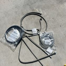 Brand New Water And Gas Supply Lines For Washer And Dryer