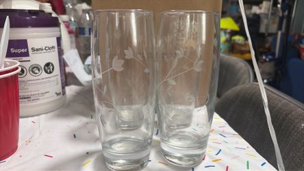 Princess House tall Glass Cups