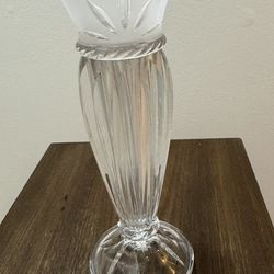 Vintage Crystal Cut Glass Vase