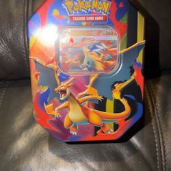 Pokémon Mega Charizard X & Y Collectible Tin Mega Evolution Series Card Storage