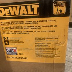 Dewalt Air Compressor 