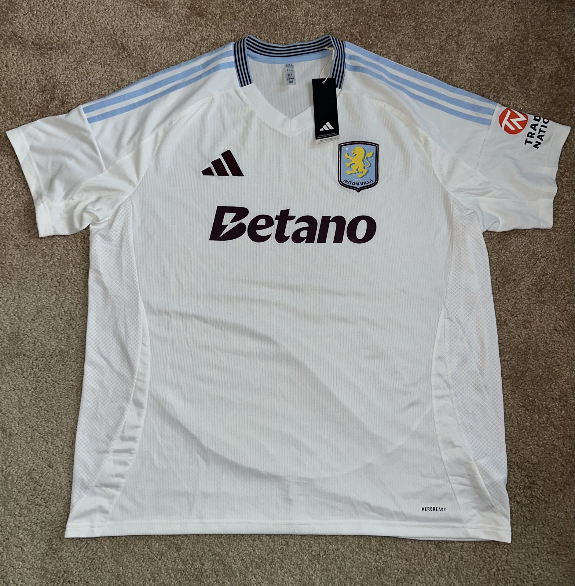 Aston Villa Adidas Away Jersey 2024-25 Size 2XL
