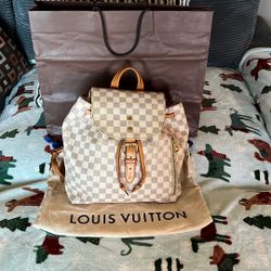 Louis Vuitton N41578 Sperone Backpack Bag Da Mier Azur Canvas 