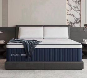 Full Mattress, 14Inch Medium Plush Euro Top Memory Foam Hybrid Mattress, Edge Support & Pressure Relief Individual Pocket Springs Full Size Mattresses