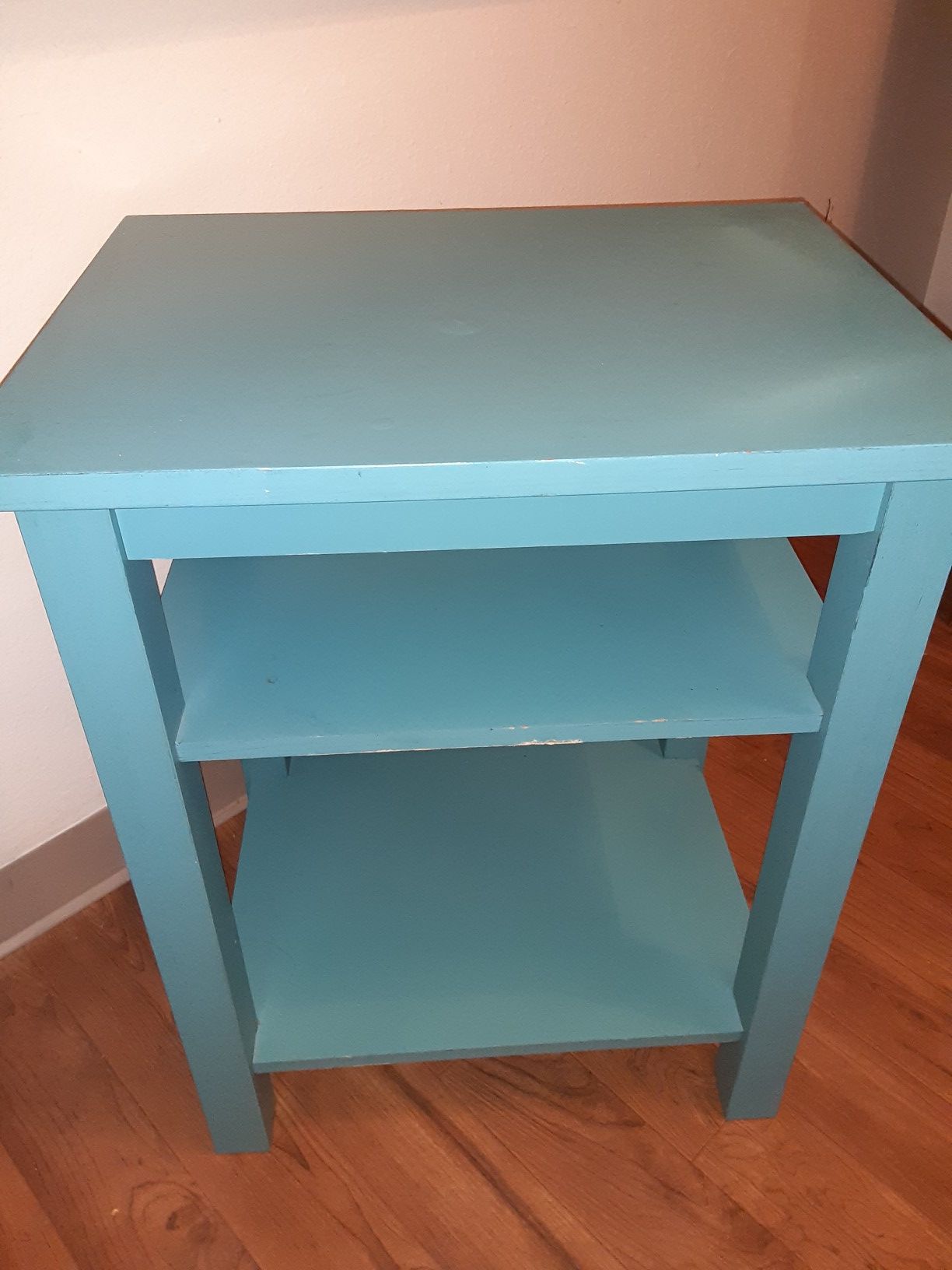 Turquoise end table