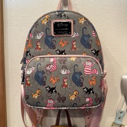 Loungefly Disney Cats Yarn Allover Print Mini Backpack