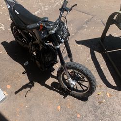 X-PRO Hawk Mini Dirt Bike, 40CC Gas Power 4-Stroke Dirt Bike, Pull Start, 10" Wheels! (Black, New Decals), DB-Z010