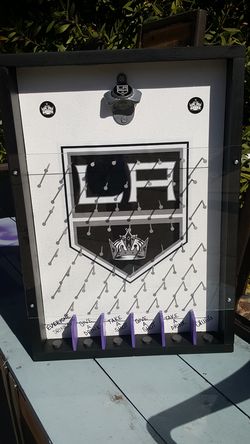 LA Kings beer bottle cap Plinko