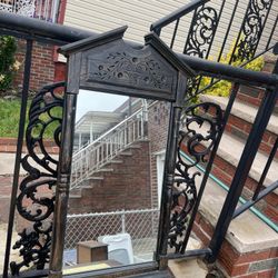 Vintage Wooden Mirror