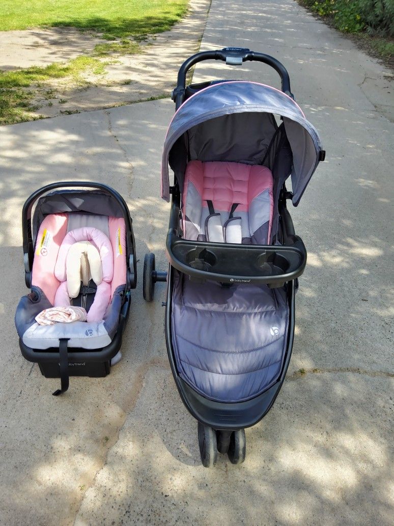 Baby Trend Infant Car Seat, Base &Stroller Combo, Expiration 2029