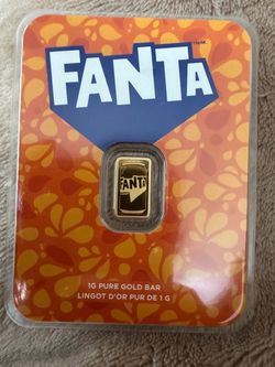 PAMP Orange Fanta 1g Gold Bar in TEP Assay Card Limited Edition Of 7500