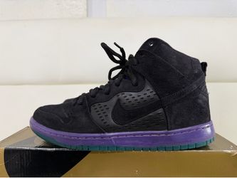 Nike sb dunk high black grape 2014 size 10.5 nike sb dunk low high mid