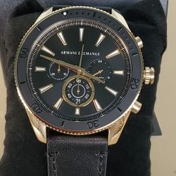 New Men's Armani Exchange Big Face Watch 