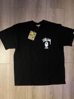Large Bape X Stussy Tee