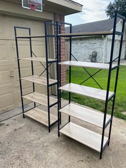 Book shelves new out the box