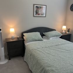 Queen Bedset For Sale Along With Dresser And Mirror