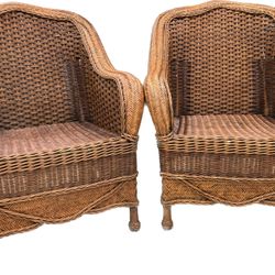 Natural Wicker Chairs 