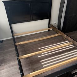 Black Wood Bed Frame 