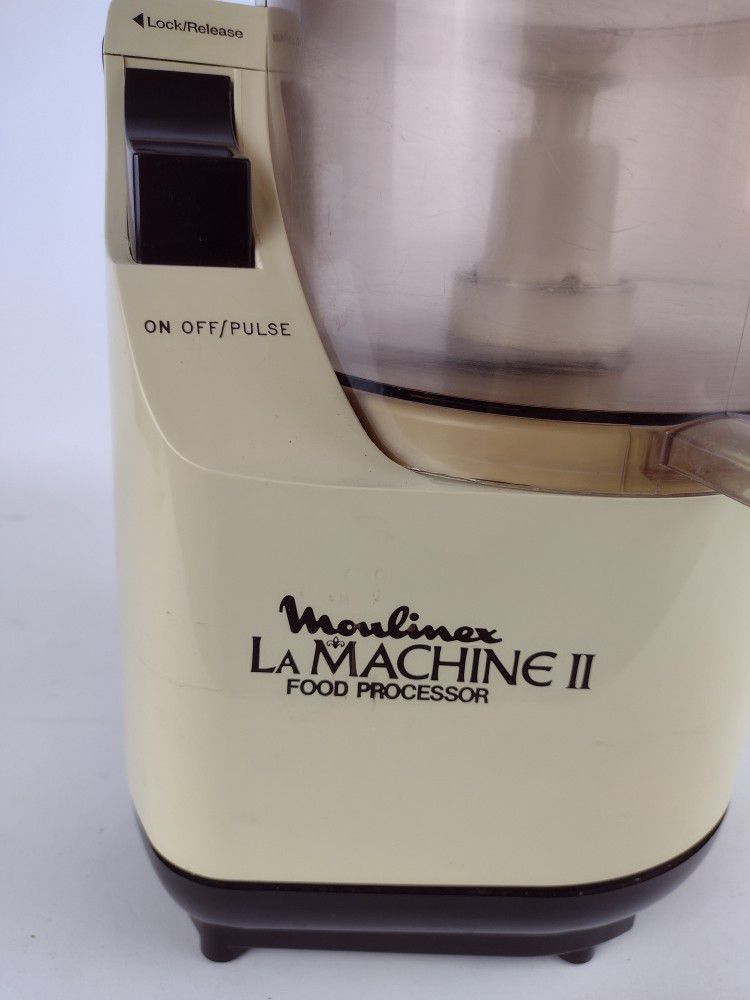 Moulinex La Machine II Food Processor slicing chopping vintage model LM2
