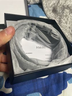 Black amiri belt