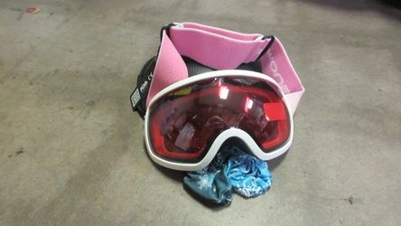 New Snowlodge Icyvanes Ski Goggles - Matte White/ Rose Silver