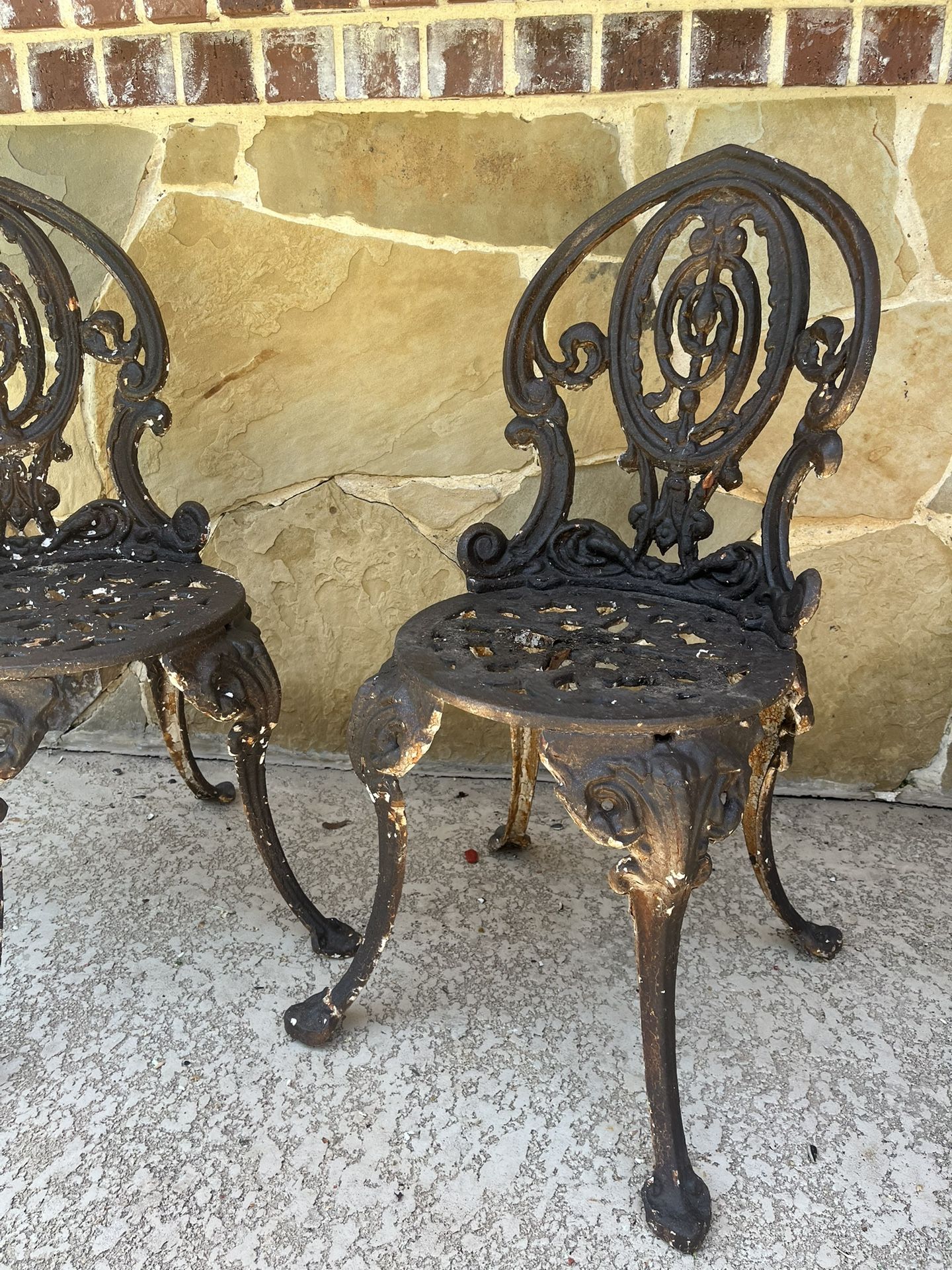 Vintage Cast Iron Garden Chair