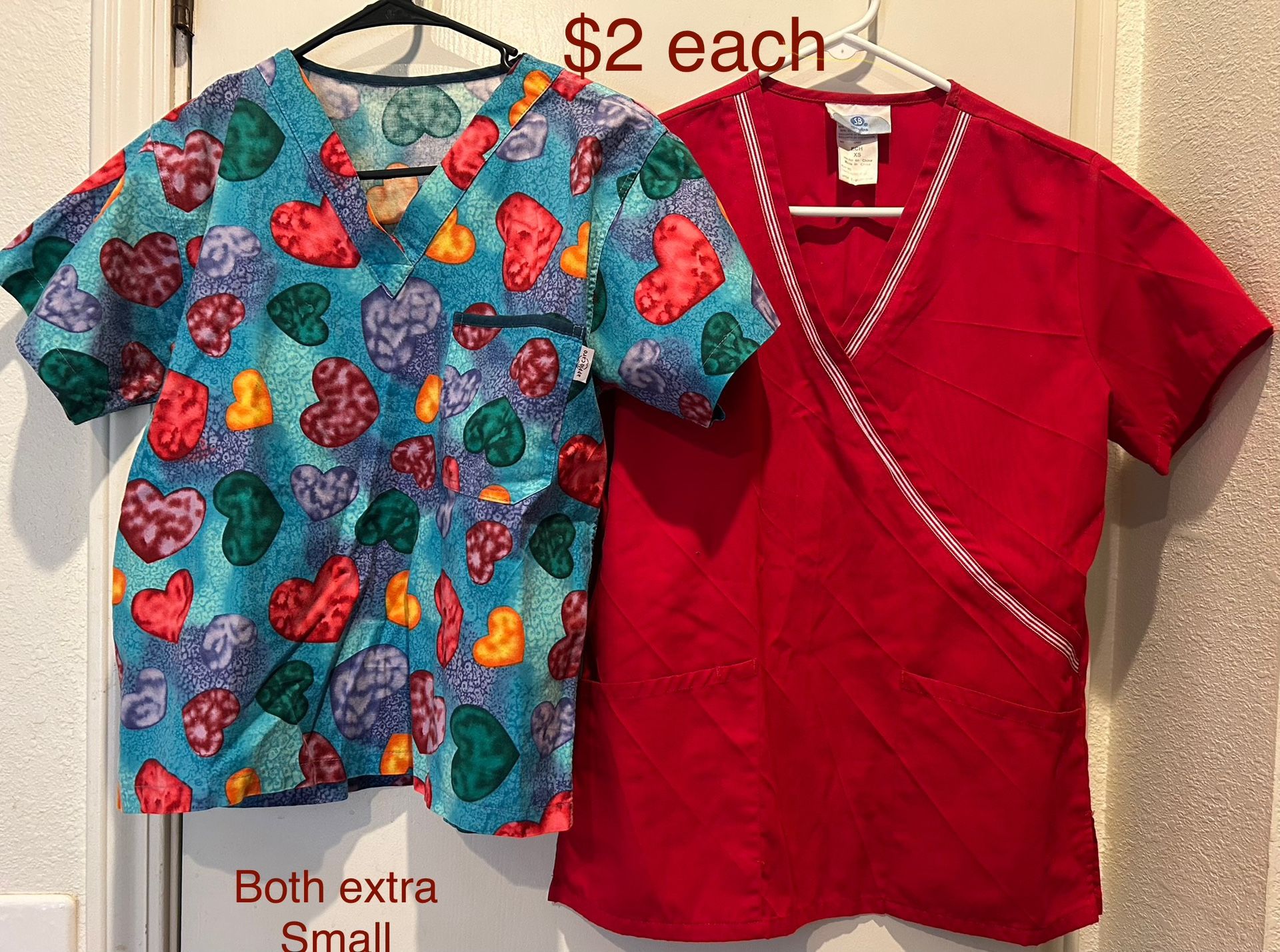 Extra Small Scrub Tops $7 Total
