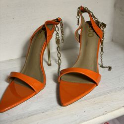 Ego Orange Heels