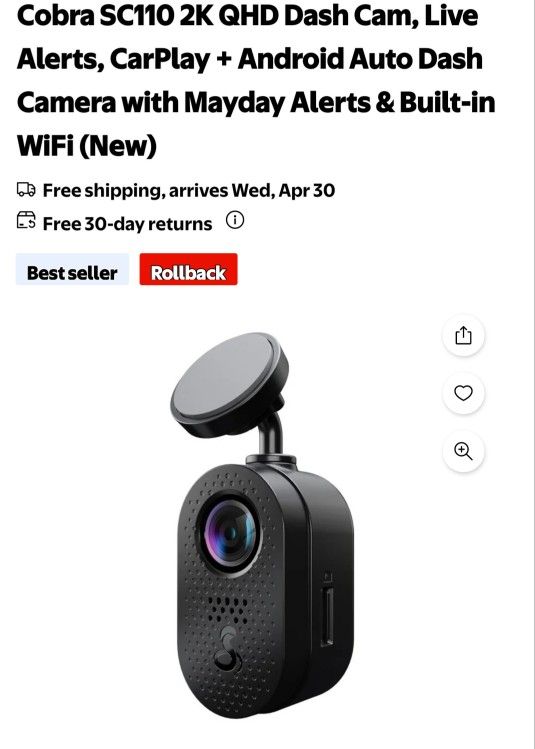 Brand New Cobra Dash Cam