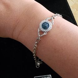 Real Blue Diamonds Bracelet 