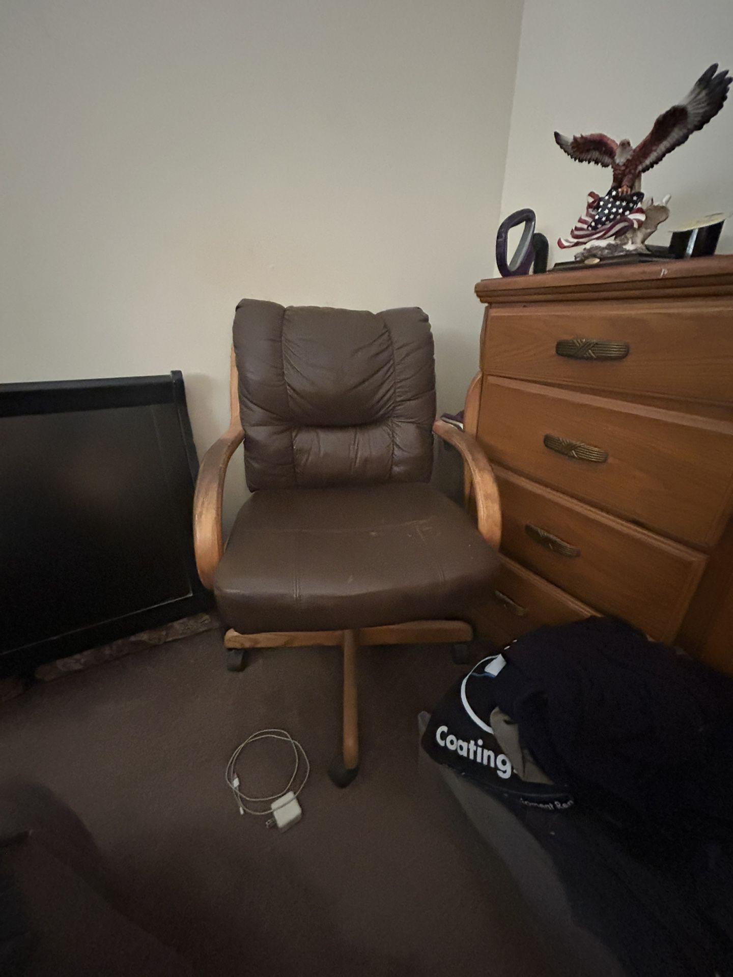 2 Leather Office Chairs