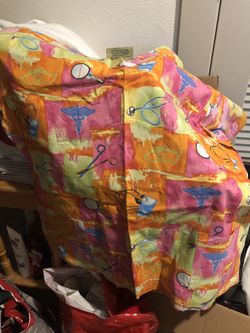 Scrubs all been in cleaners (different size )