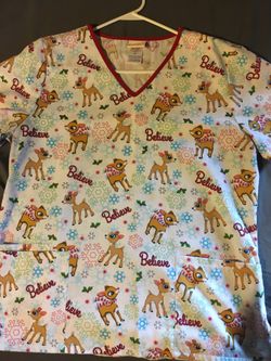 Rudolph scrub top